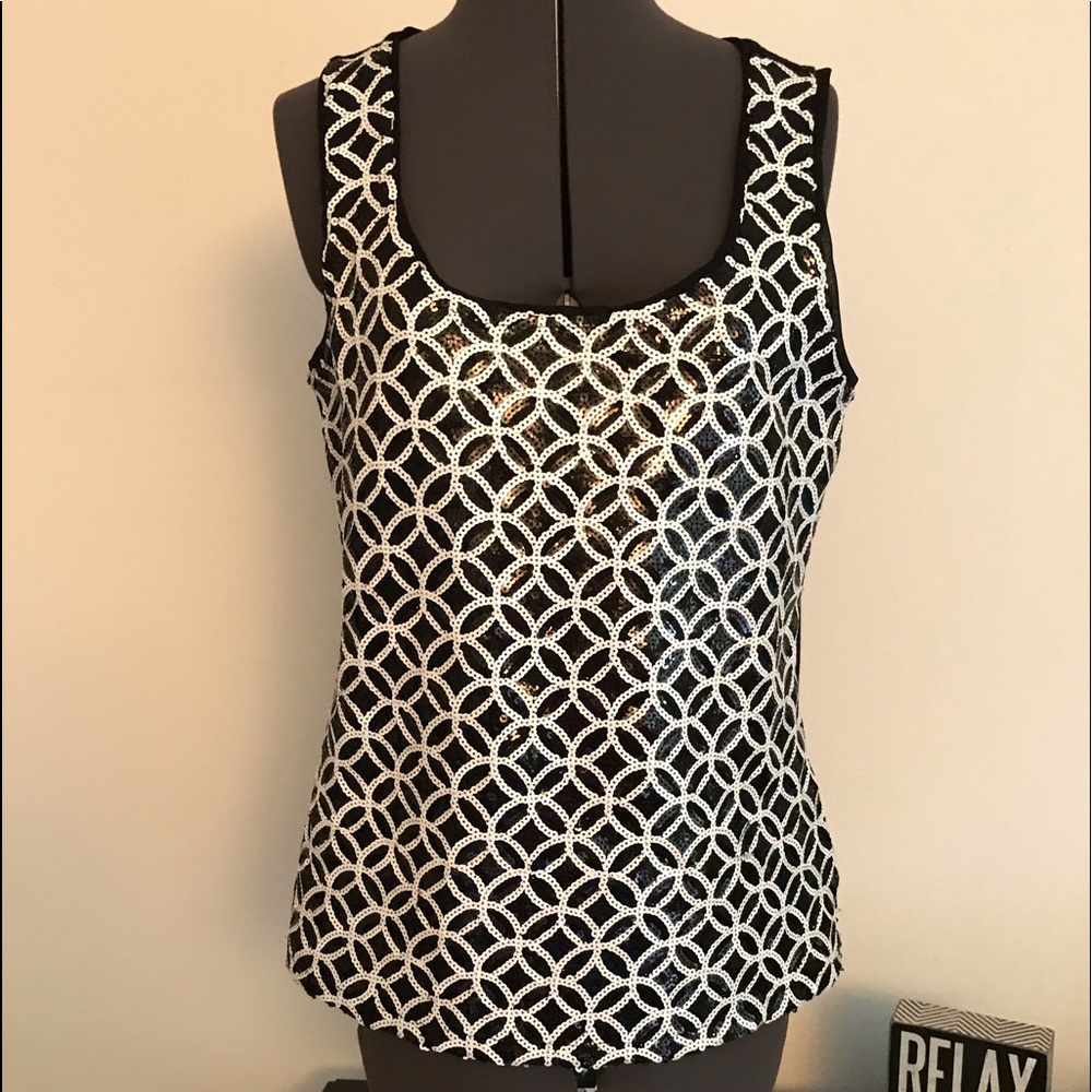 WHBM Sequin tank size L